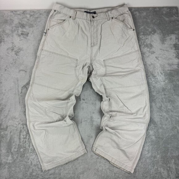 Vintage Nautica Jeans Mens Double Knee Y2K Carpenter Canvas Pants Cargo Casual - Picture 12 of 12